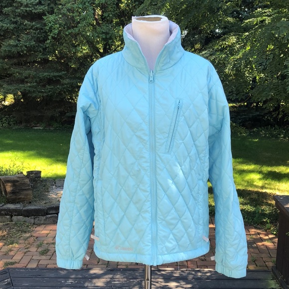 Columbia Blue Interchange Waterproof Removable Liner Hooded Ski Snow Coat size M - Picture 10 of 17
